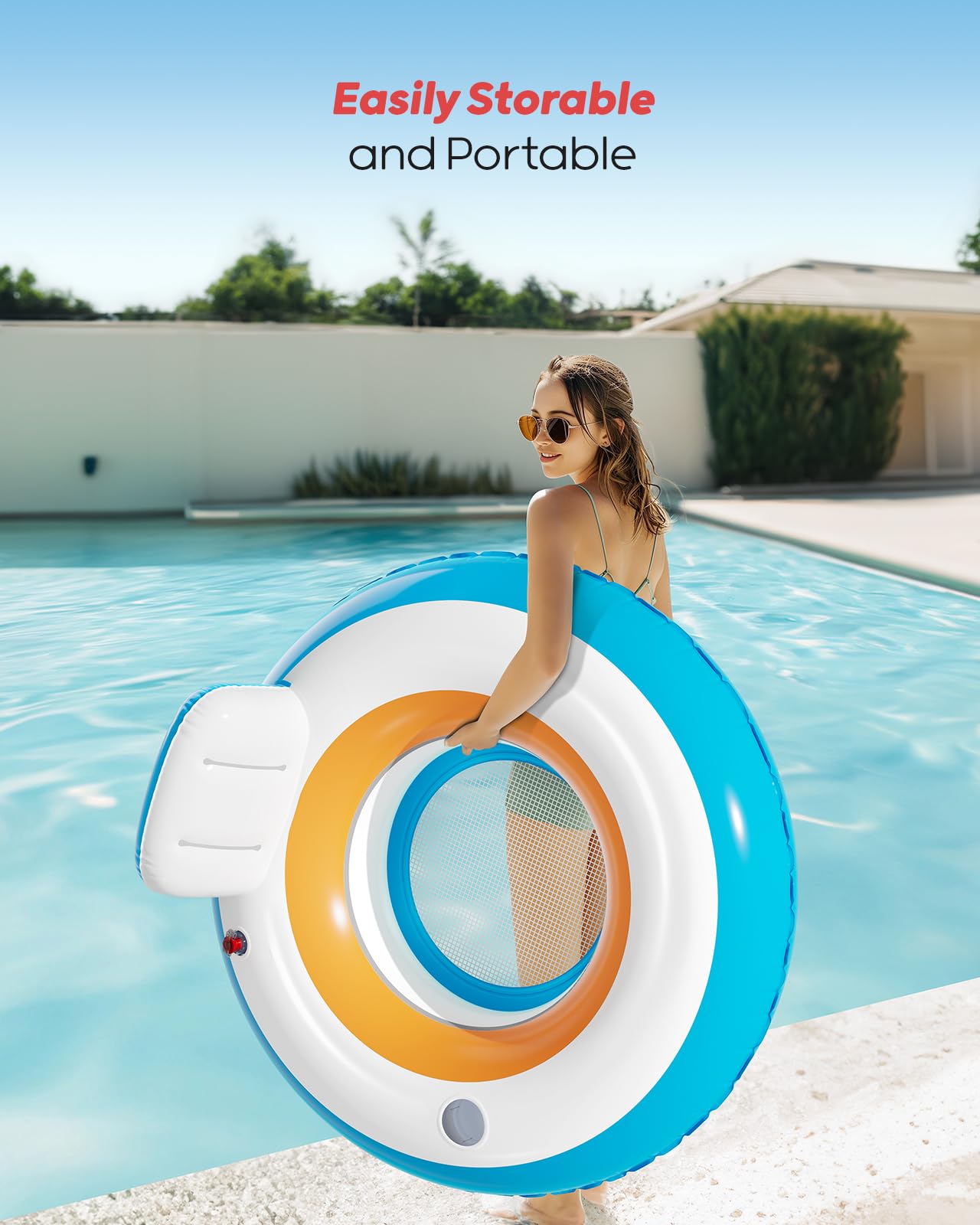 QPAU Inflatable Pool Floats | Summer Water Play Party - QPAU