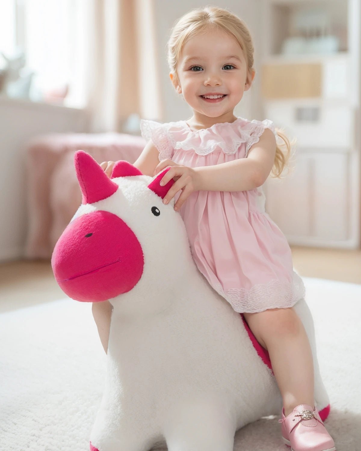 QPAU Inflatable Unicorn Bouncy Horse - QPAU