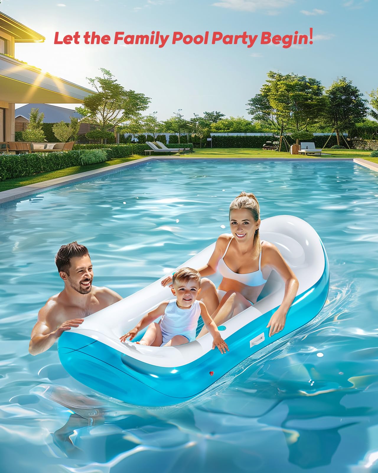 QPAU Pool Floats Adult | Summer Water Play Party - QPAU