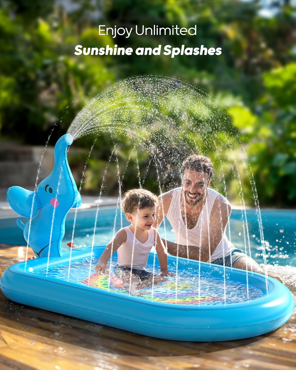 QPAU Splash Pads for Toddlers 1 - 3 - QPAU