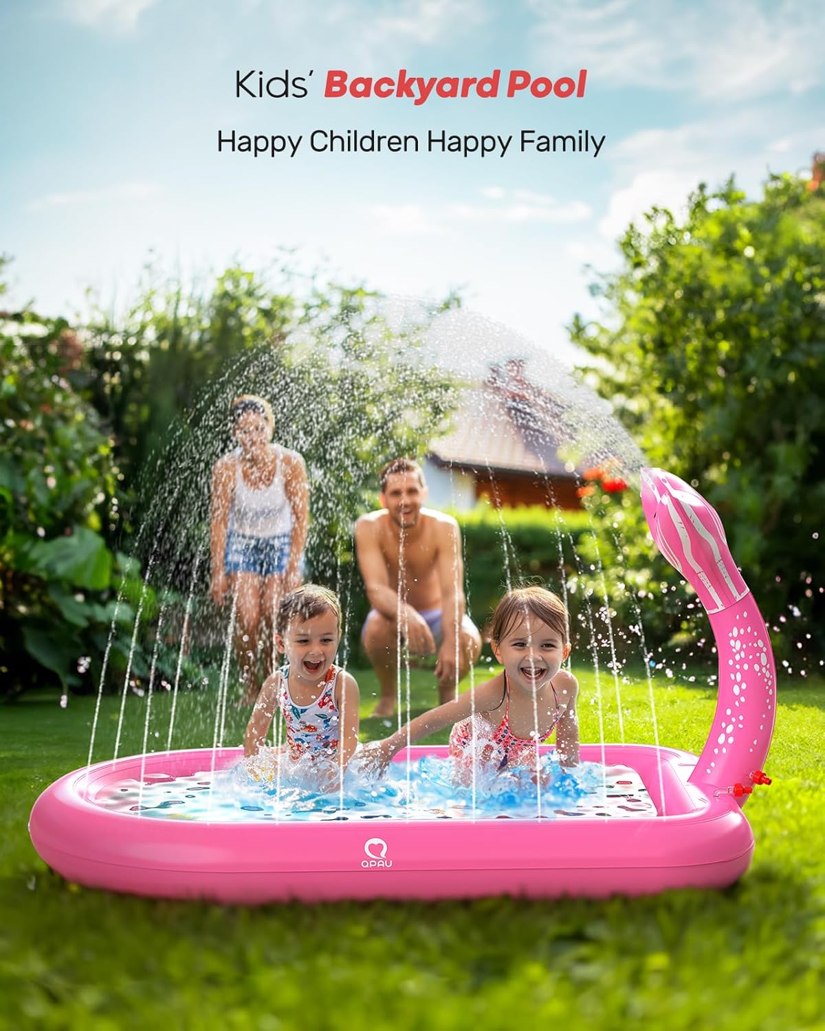 QPAU Splash Pads for Toddlers 1 - 3 - QPAU