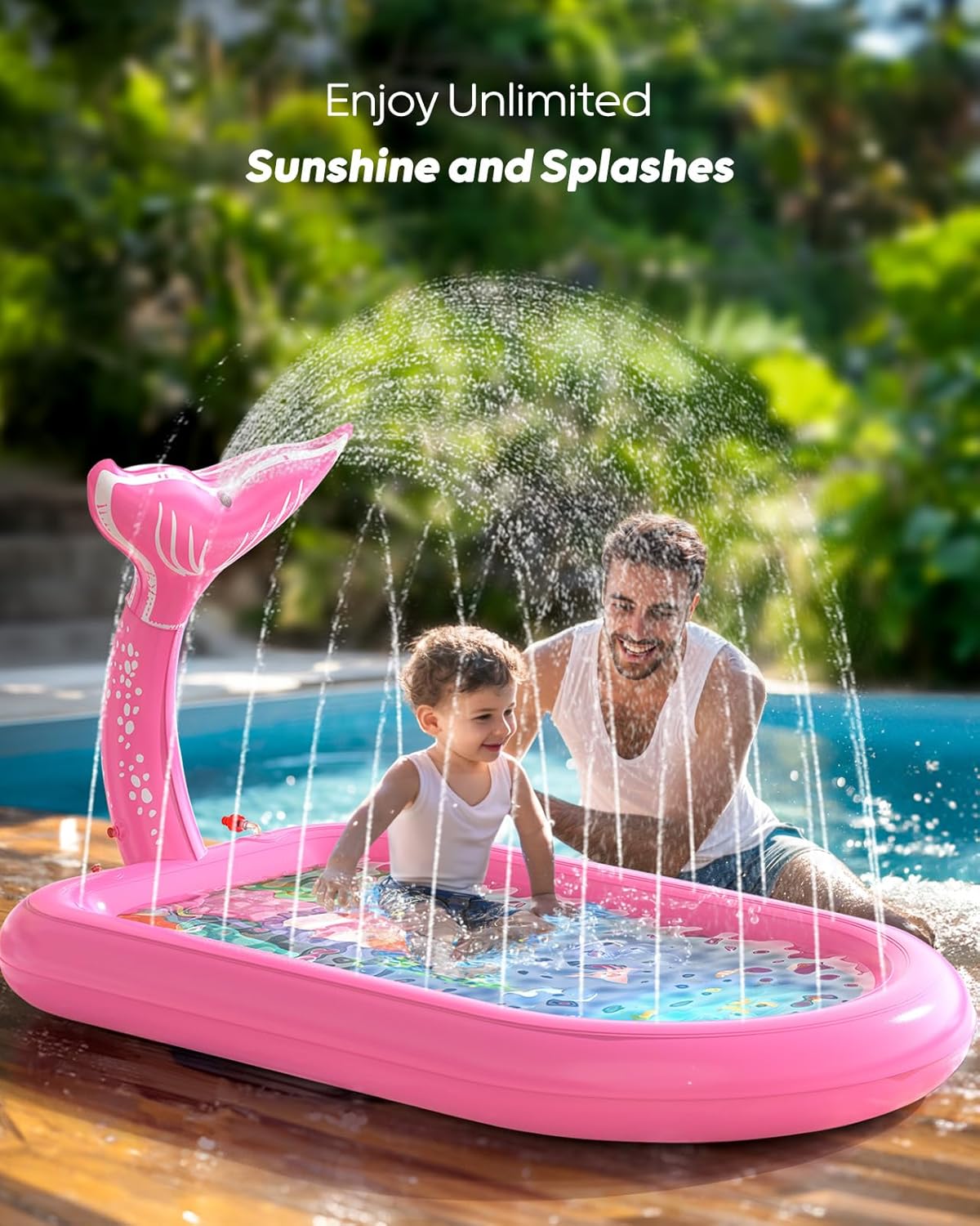 QPAU Splash Pads for Toddlers 1 - 3 - QPAU