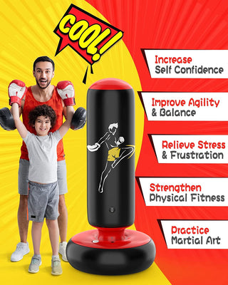 Inflatable Punching Bag for Kids