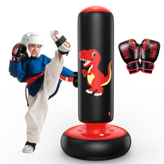 QPAU 48 Inch Stable Inflatable Boxing Bag