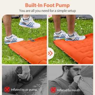 QPAU Self-inflating Sleeping Mat with a Built-in Pump